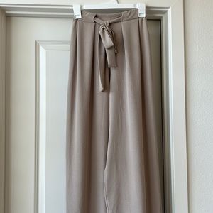 Zara flowy taupe pants